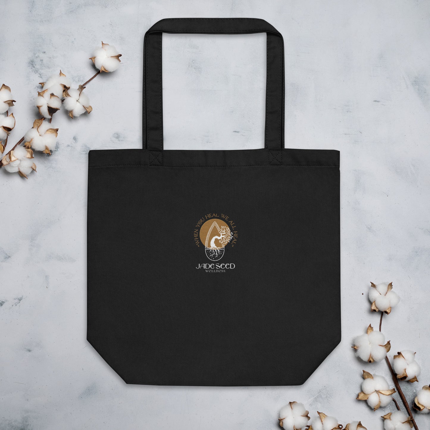Embroidered Healing Talismanic Eco Tote Bag