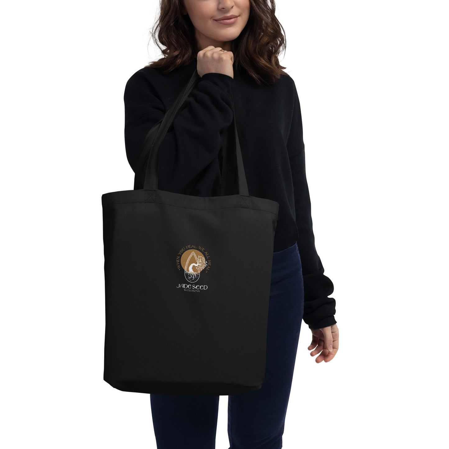Embroidered Healing Talismanic Eco Tote Bag