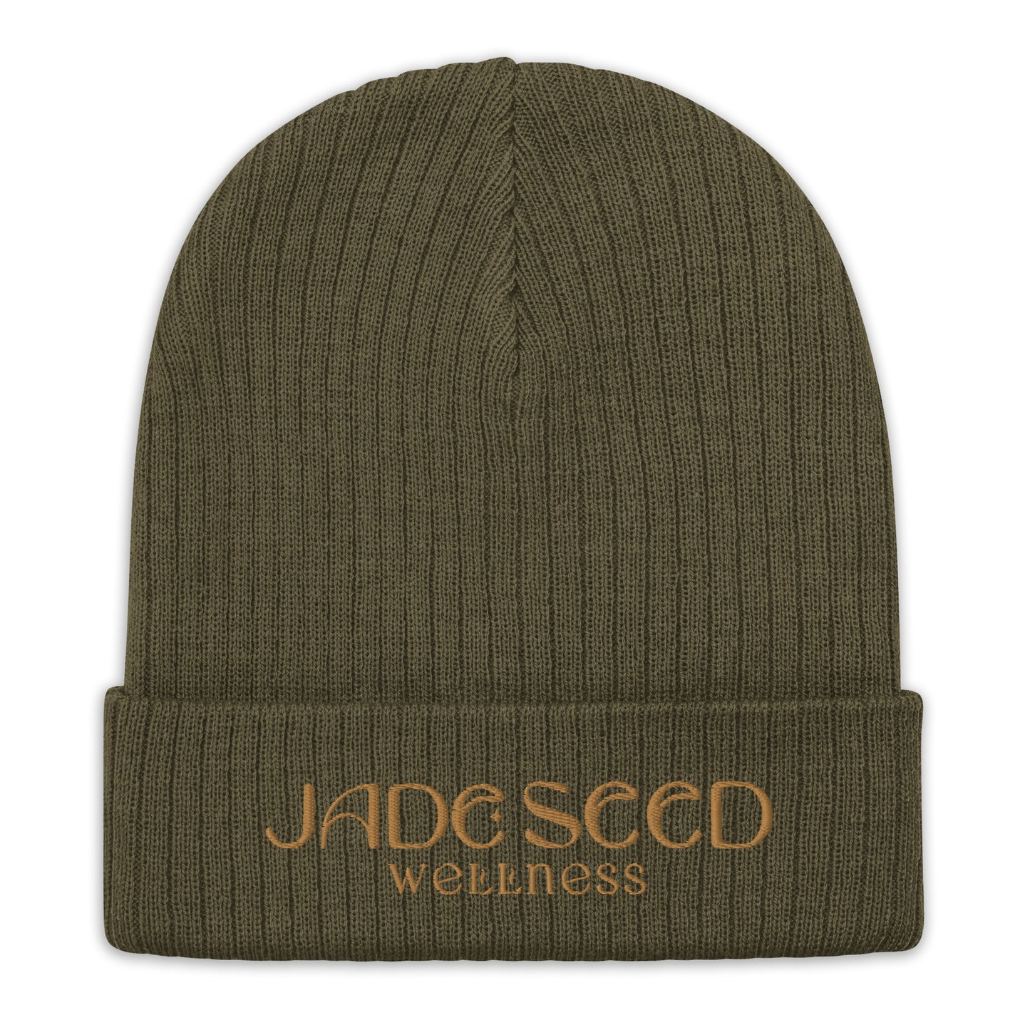 Jade Seed Wellness Recycle Eco Ribbed knit beanie