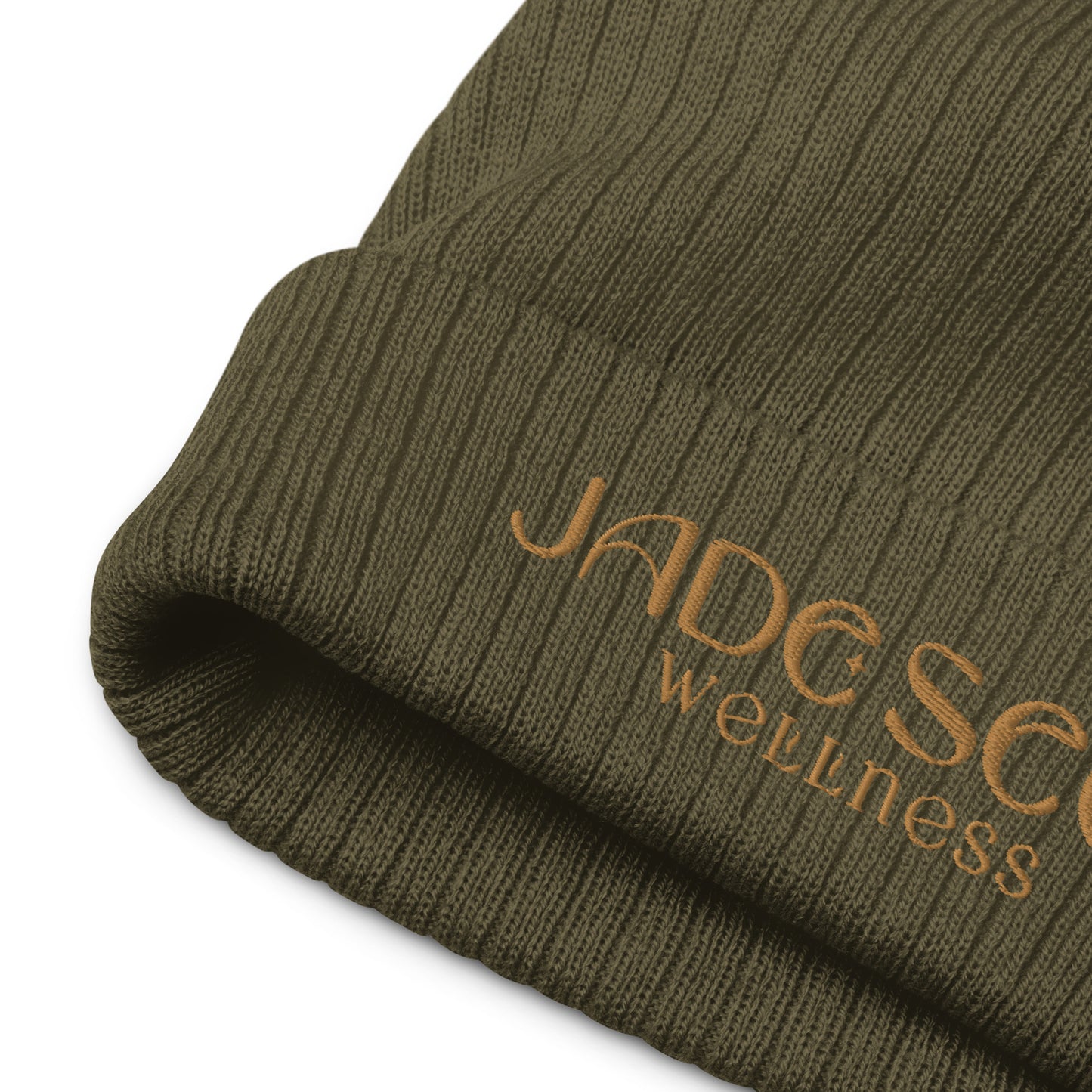 Jade Seed Wellness Recycle Eco Ribbed knit beanie