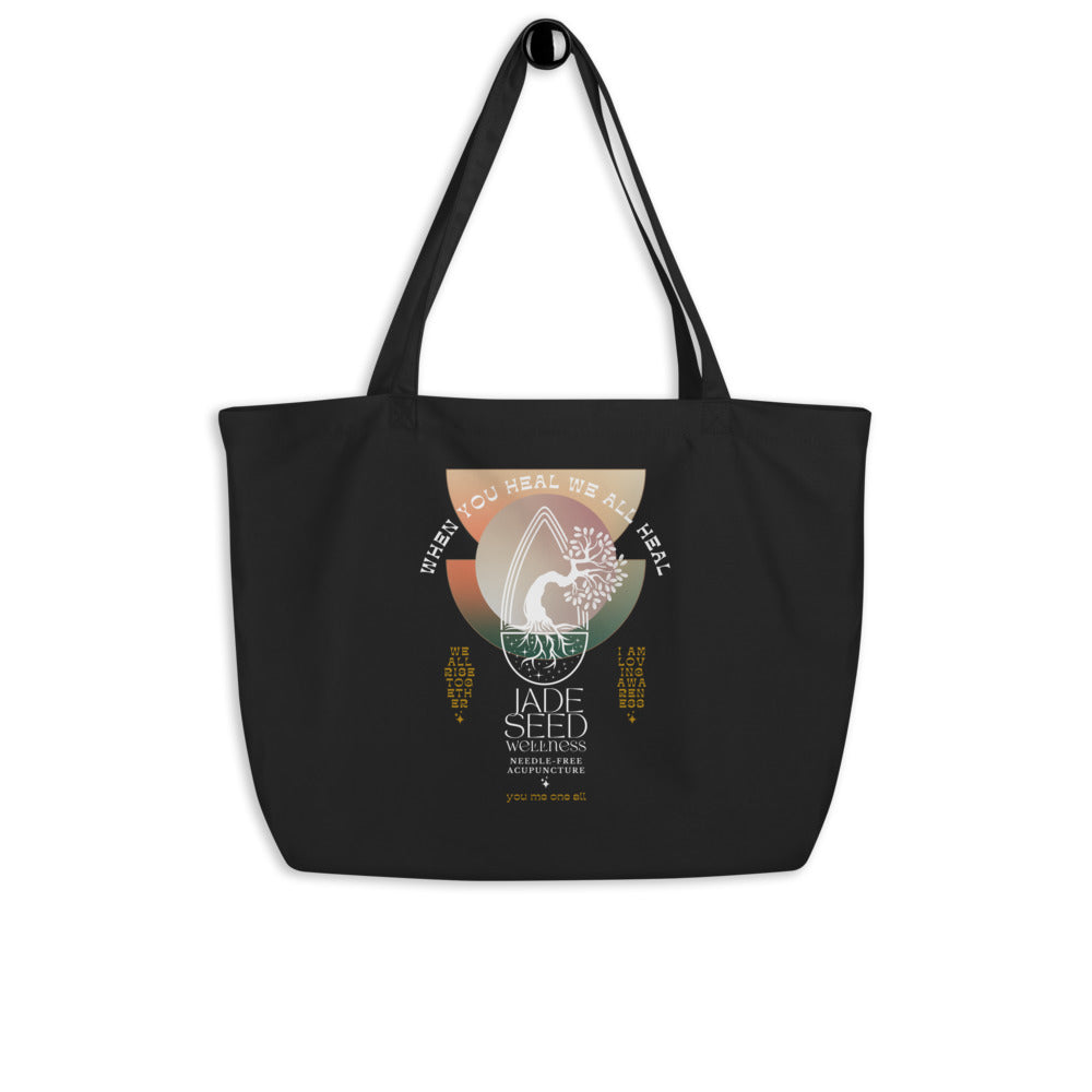 Jade Seed Wellness Large organic tote bag